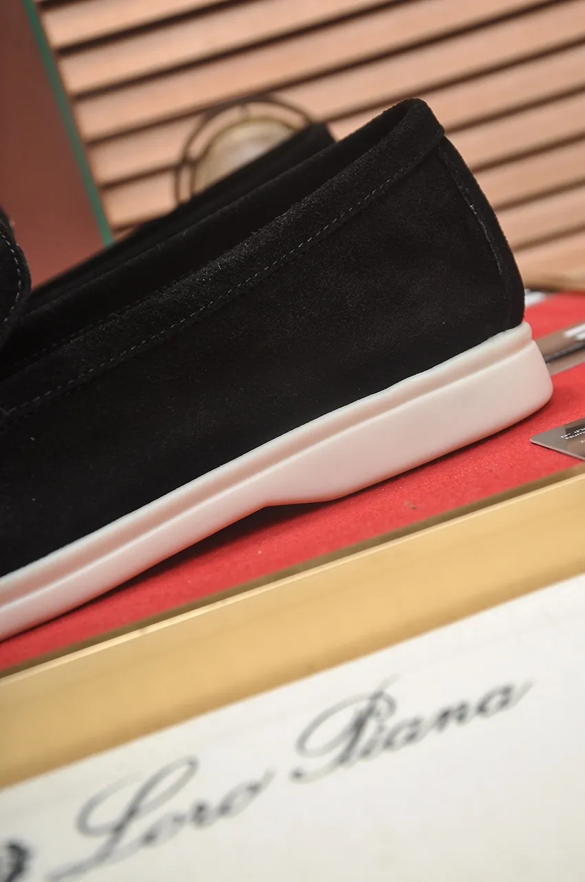 Men's shoes 💰400💶[𝐥𝐨𝐫𝐨 𝐏𝐢𝐚𝐧𝐚] [Couple model] High-end quality, affordable price, LP classic loafers, Italian treasure brand, the only brand that can match Hermès! Only after wearing it do we know that we can’t live up to our feet. Women’s code: 35-40 (customized sizes 34, 41, 42 are non-returnable) Men’s code: 38-44 (customized 45, 46, 47, 48 are non-refundable) Fabric: Customized imported cashmere Lining: Customized imported fetal cowhide Foot: Imported benzene-dyed calfskin Outsole: Exclusive original glass rubber outsole
